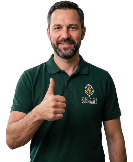 Elektrikermeister Frank Buchwald – Daumen hoch